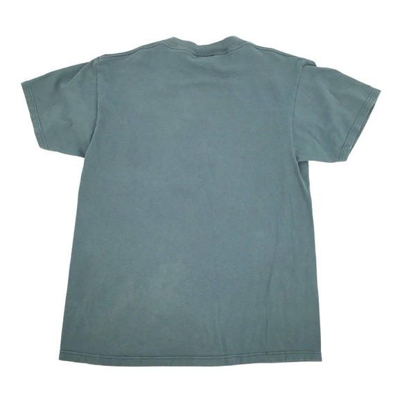 Vintage 1990s Wild Artic at Sea World Polar Bear Short Sleeve T-Shirt M Teal - Picture 2 of 5